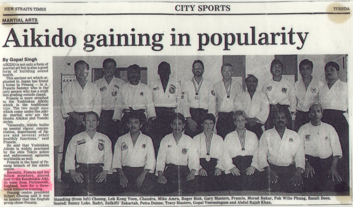 Aikido Gaining in Popularity - 1992