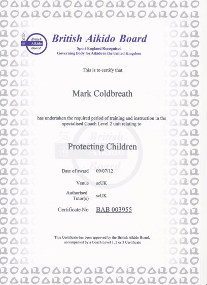 Mark Coldbreath - Safeguarding Children (BAB)